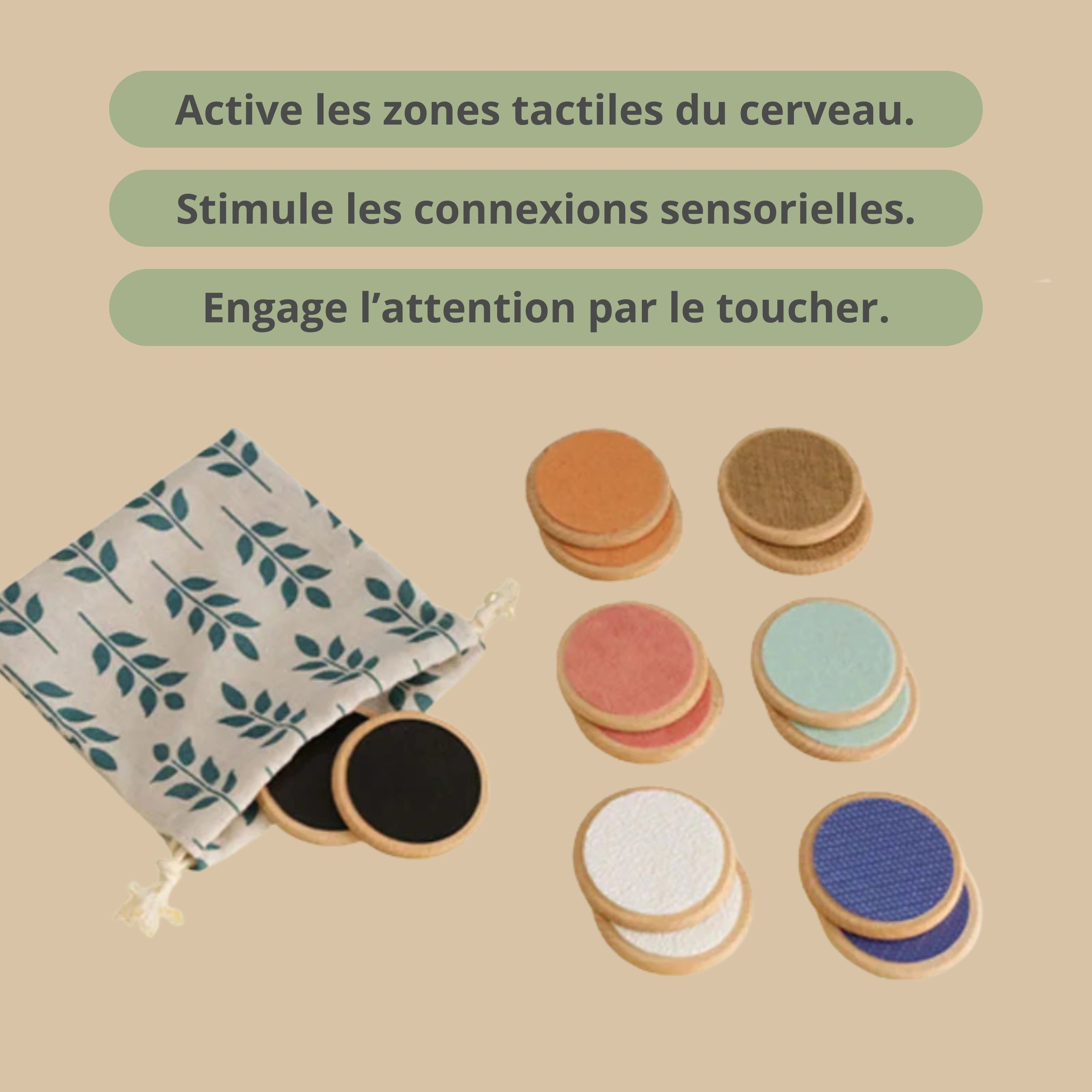 Mes ronds en bois sensoriels