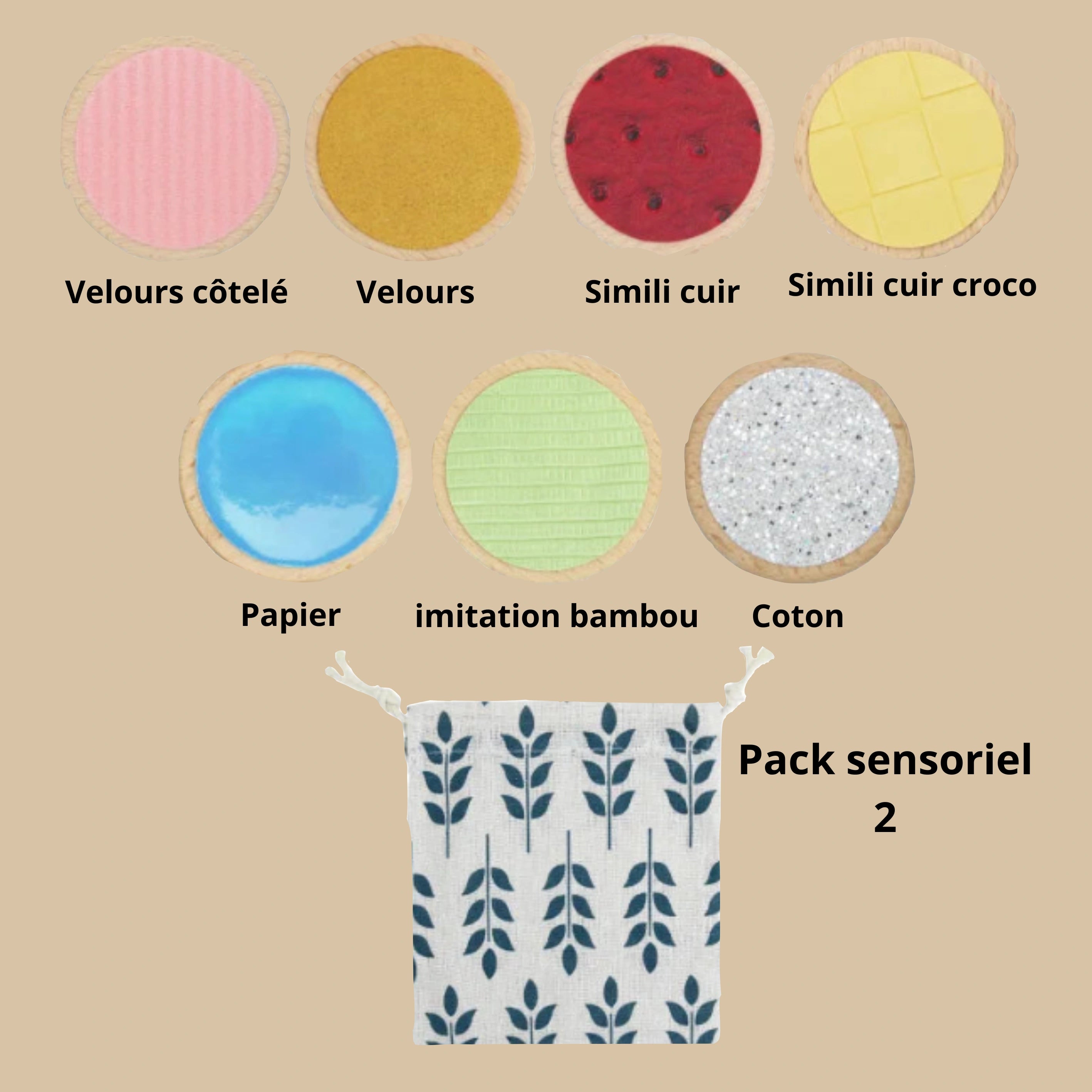 Mes ronds en bois sensoriels